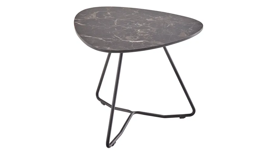 Couchtisch Oliva - LBH ca. 42x40x33 cm, HPL, Anthrazit
